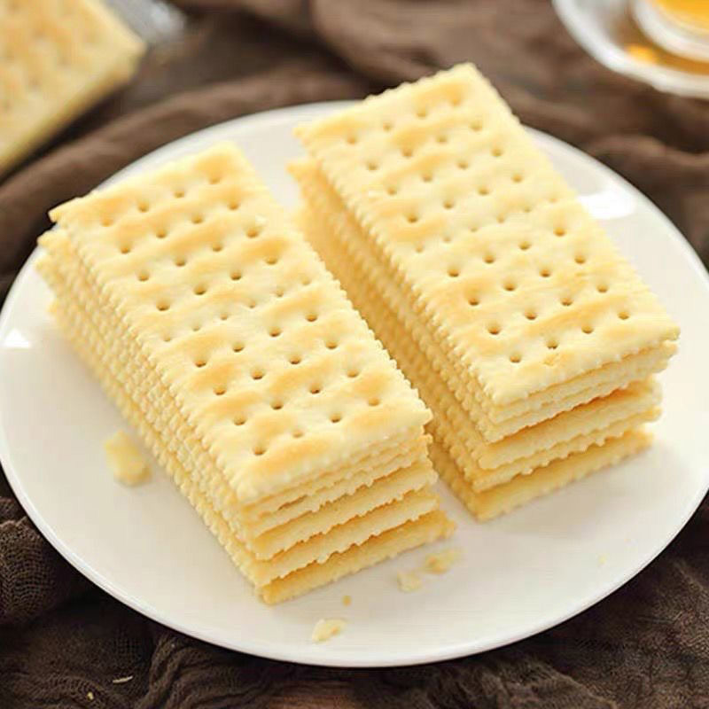 佬食仁无蔗糖元气白苏打饼干200g袋2袋