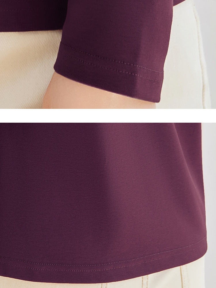 【92精梳棉】轩凌子简约POLO领T恤S82430104·安可拉红