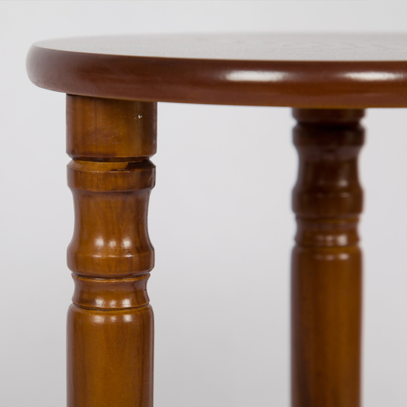 雅客集贝拉圆形桌套装大小二个桌子款式可选·胡桃色WN-14250WA