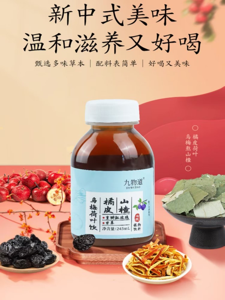 乌梅荷叶饮饮料20瓶*245ml