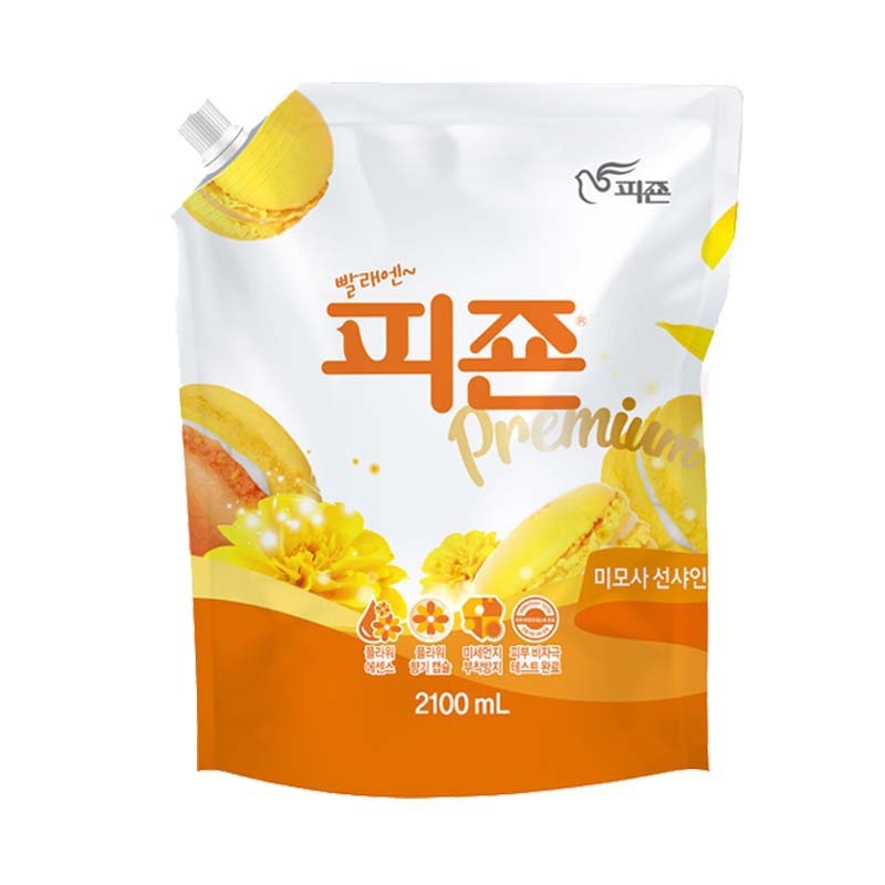韩国进口碧珍柔顺剂袋装2100ml·