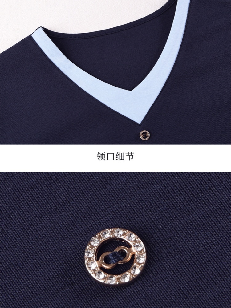 【92精梳棉】轩凌子层次假两件T恤XS82620078·白色