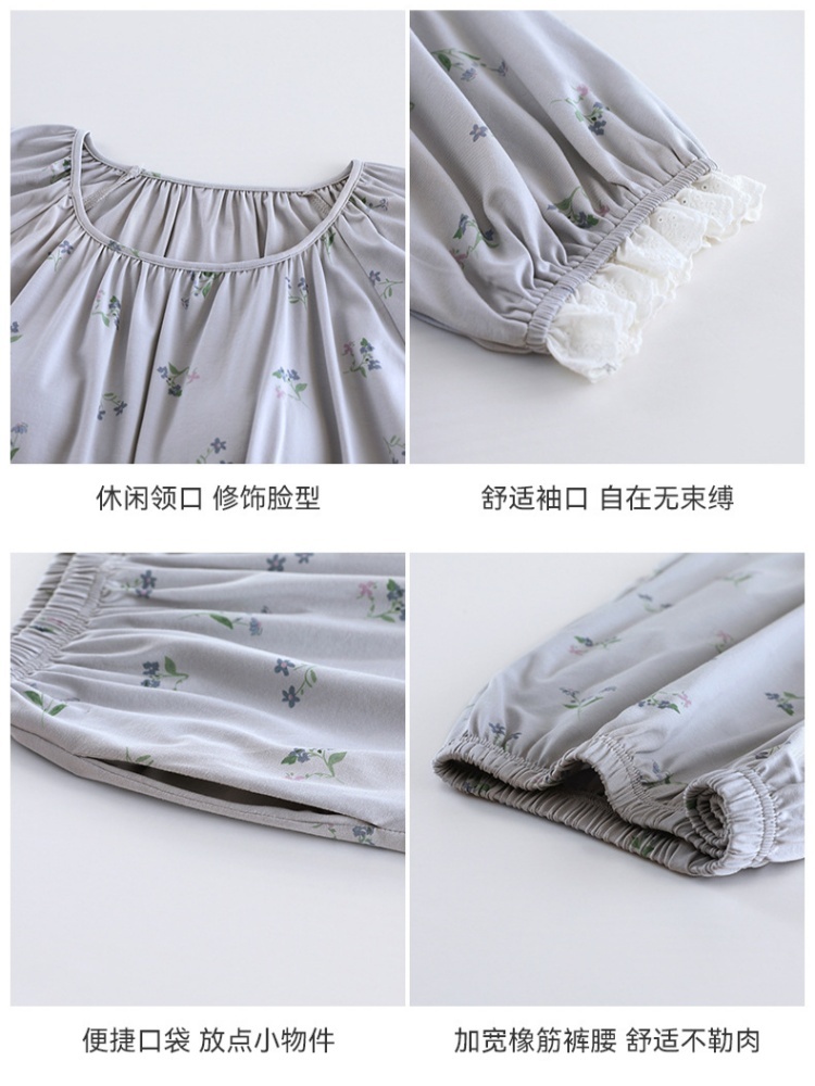 【莫代尔带胸垫】安曼短袖七分裤家居服AZ26-B76102·AZ26-B76106