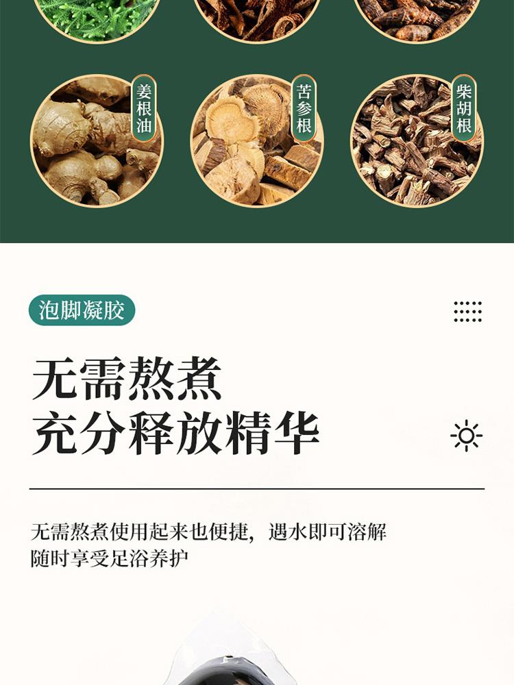 南京同仁堂泡脚凝珠浓缩泡脚包8g*15粒*5瓶