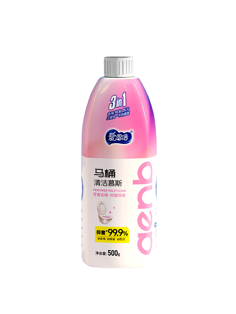 强力除垢臭马桶洁厕慕斯500g/瓶*5瓶