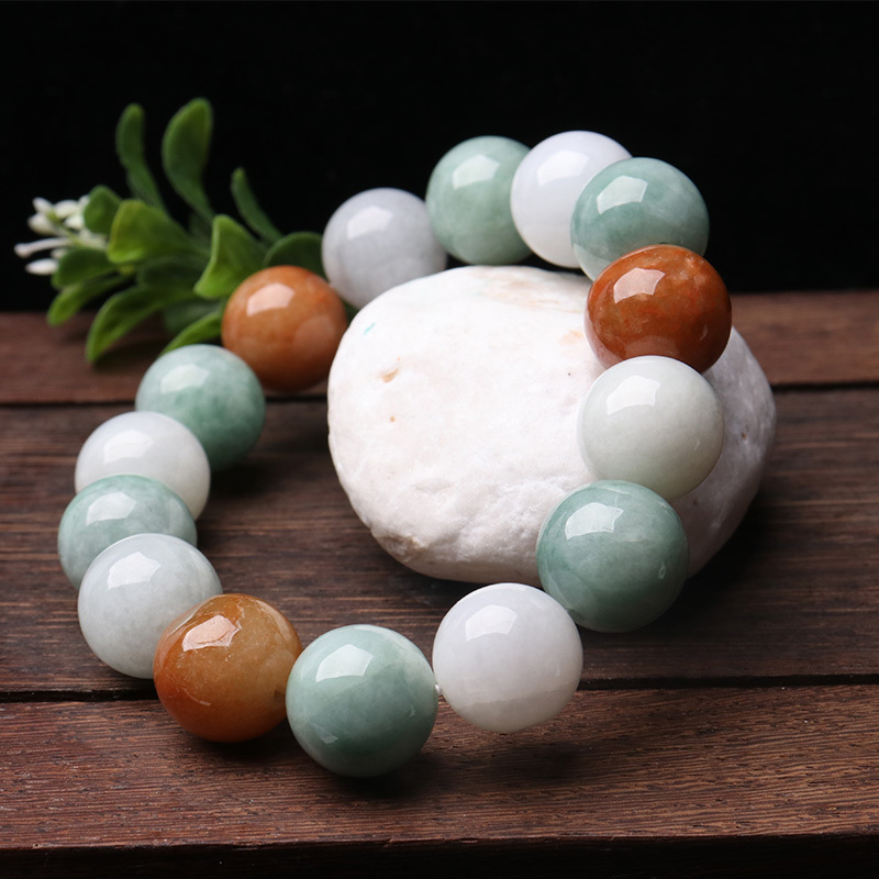 映时商品名称映时a货翡翠福禄寿手串有晒图福禄寿翡翠手串性价比超高