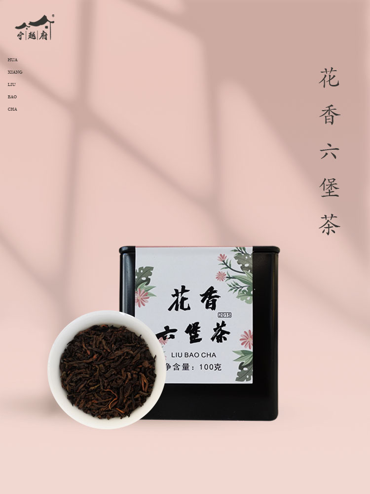 宁越府花香六堡九年陈T级100g*1罐