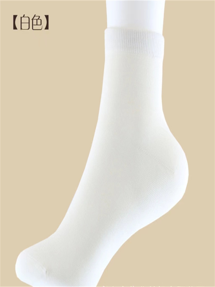 出口日本桑蚕丝女袜（5双）·白色（可随意搭配颜色，需备注）