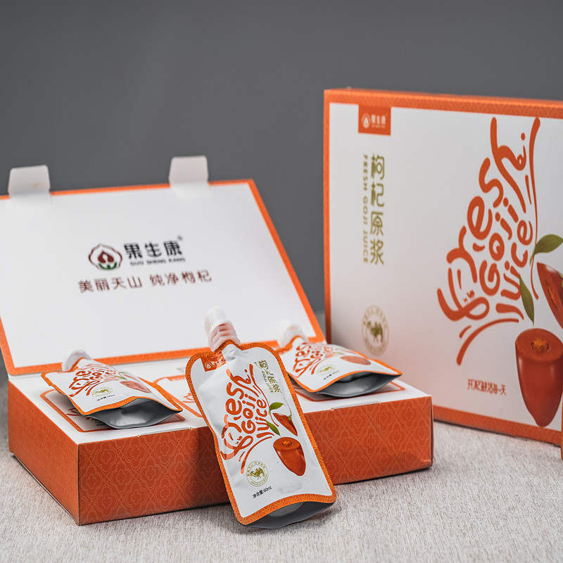 新疆精河红枸杞原浆2盒每盒60ml6袋