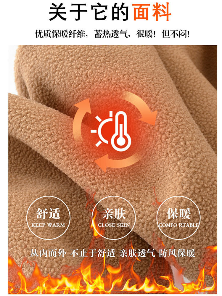 【爆款清仓】莫尔绒加厚保暖大码高腰显瘦哈伦休闲裤·深咖色