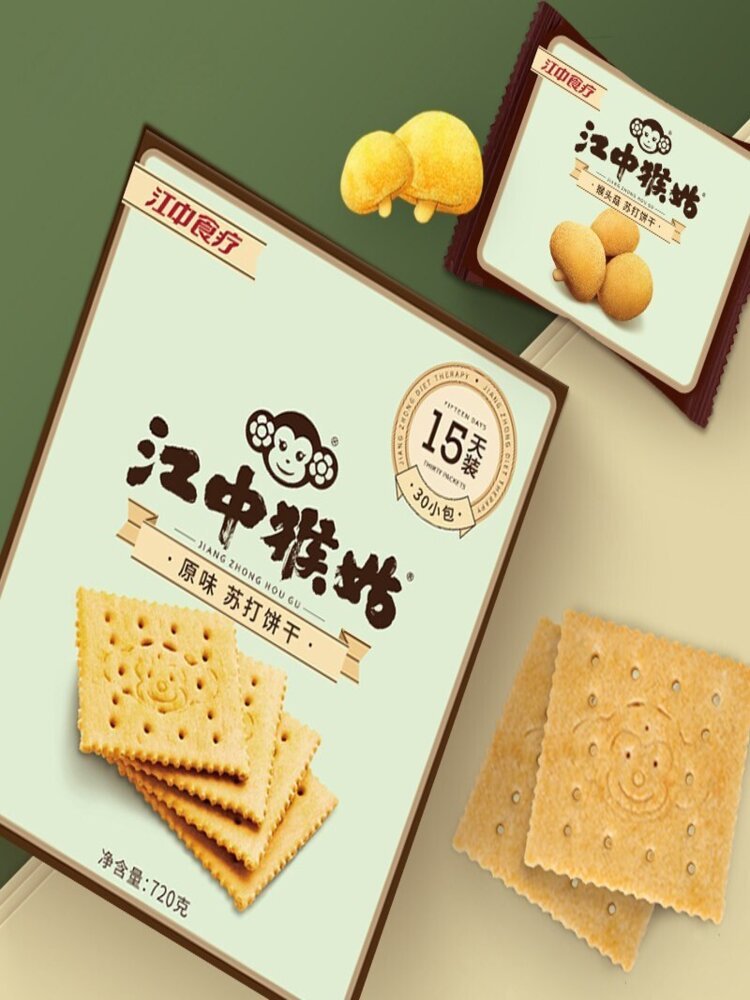 江中猴姑 原味苏打饼干15天装720g