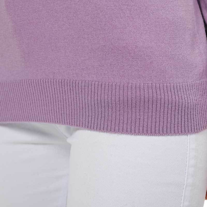 美国U.S.POLO ASSN.100%羊毛羊毛衫女款·香芋紫