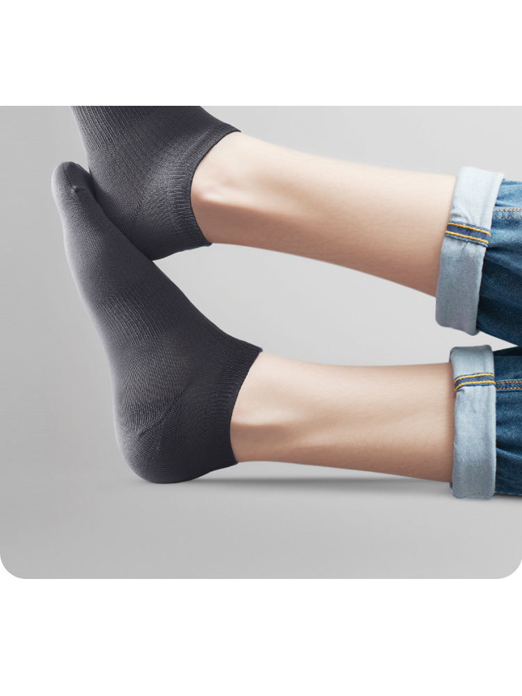 七匹狼袜子男士户外船袜级薄款短袜81096·混色6双