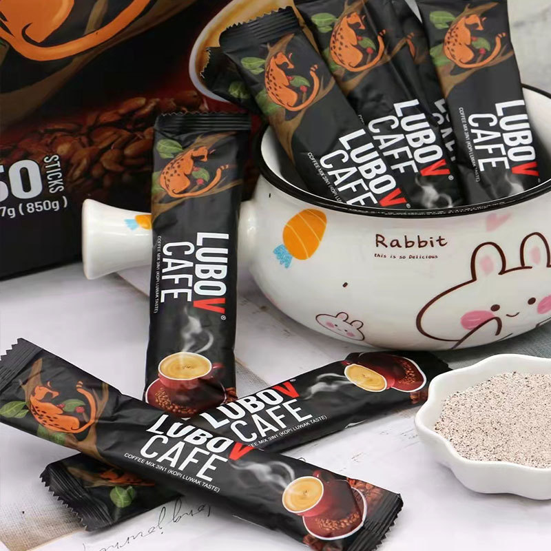 俄罗斯-马来西亚进口猫屎咖啡850g/袋*2袋