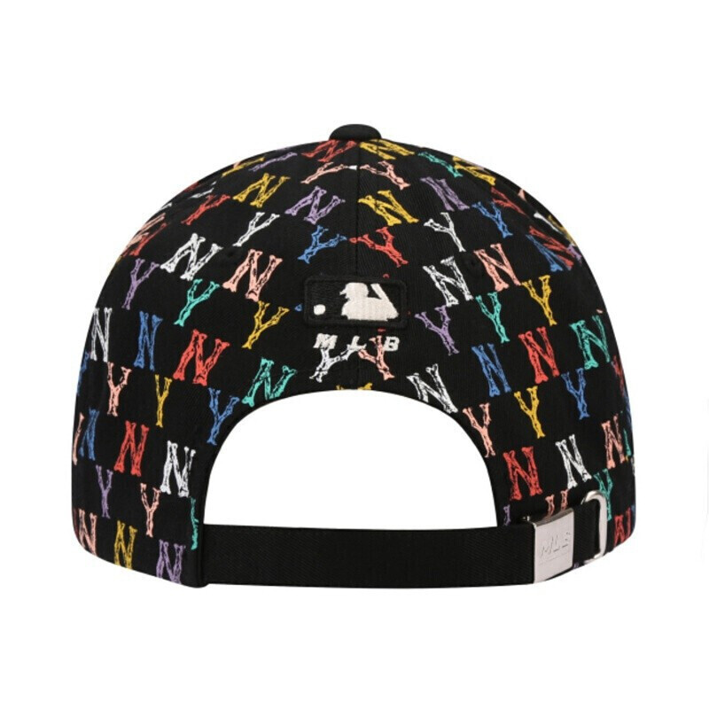 MLB男女帽子明星同款复古老花棒球帽 32CPFM111-50l 黑彩印款·黑彩印款