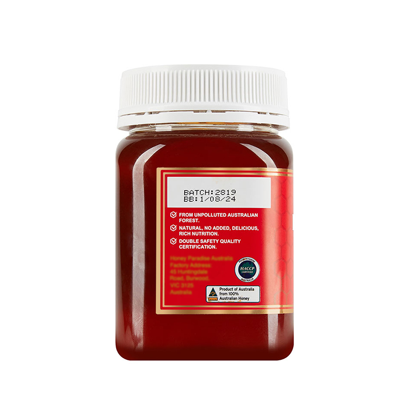 澳洲原瓶进口 赤按蜂蜜500g*4瓶