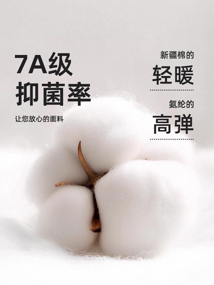 2条装真高腰纯棉薄款大码高弹秋裤打底裤9153#·黑色+浅灰