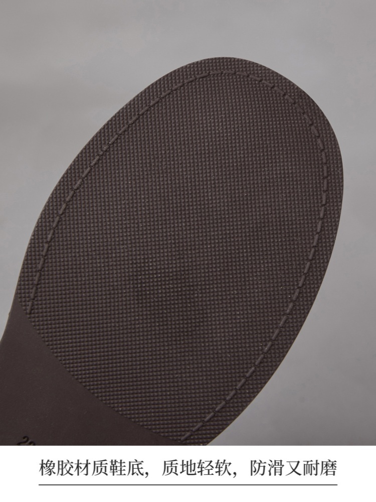 【手抓纹头层牛皮】至美轻软简约乐福鞋ZM269011·黑色