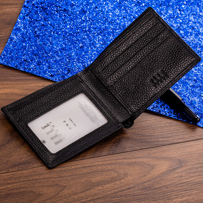 ELLE HOMME男士牛皮短款钱包自动扣腰带礼盒套装·E032910116/黑色