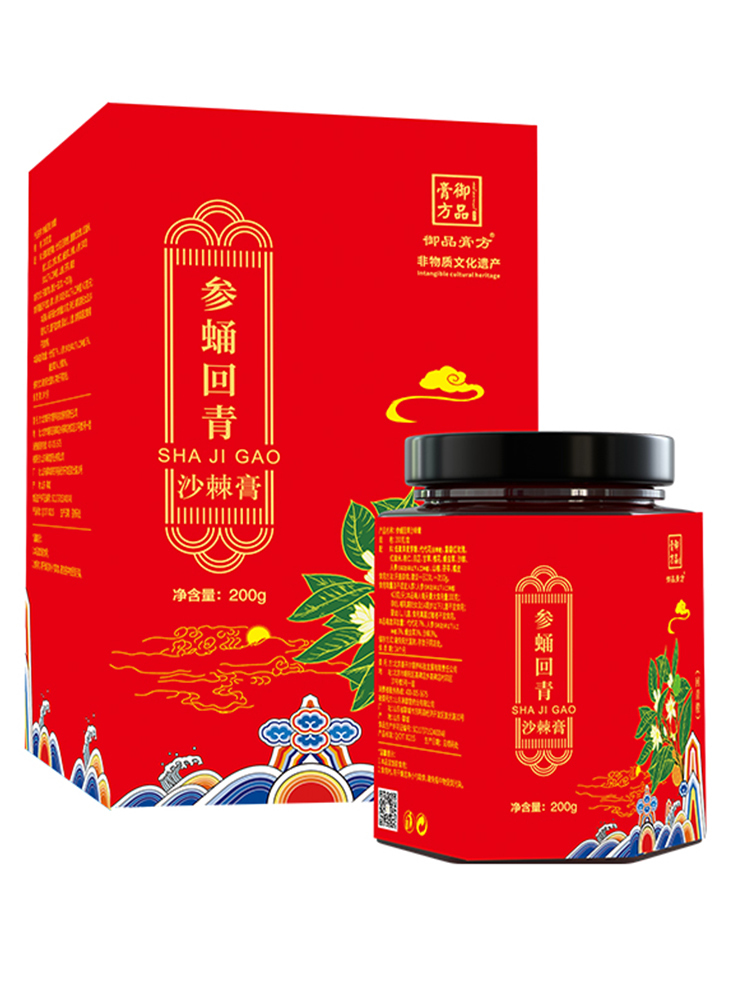 御品膏方参蛹回青沙棘膏套组200g/瓶*7瓶·深褐色