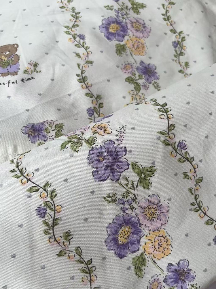 纯棉印花被套  晶晶现加一条，到手2条·200*230cm颜色随机