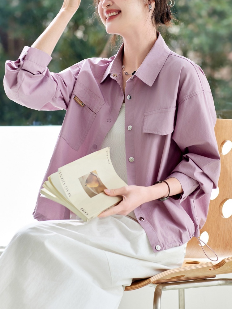 100棉可风各宽松衬衫61086·白色