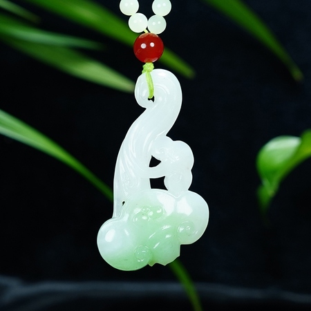 特色美润和田玉翠青如意挂件所有评论