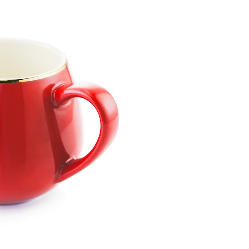 康宁 陶瓷马克杯/咖啡杯300ml-红色/绿色·300ml