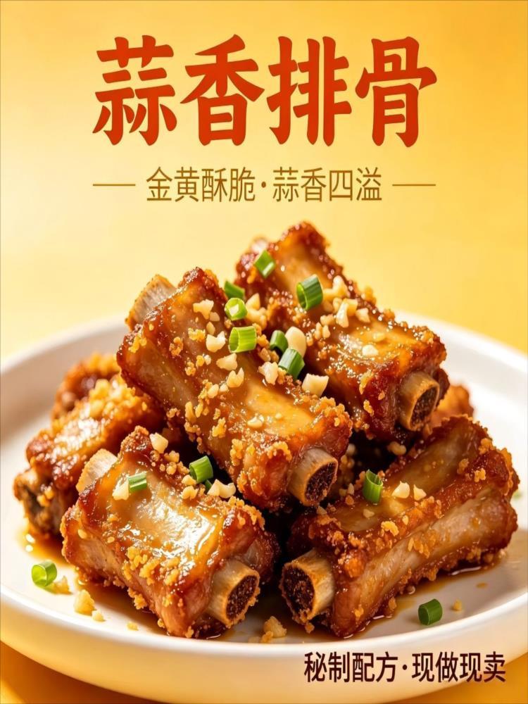 蒜香排骨 250g*3袋 卤猪小排开袋即食家常小菜 解馋