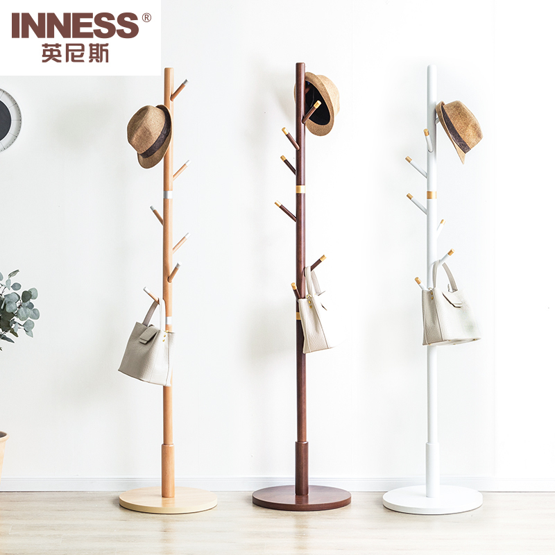 英尼斯INNESS·实木镀铜色树形衣帽架