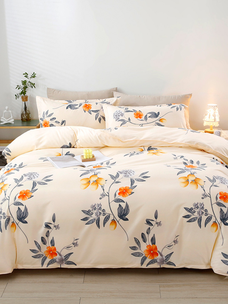 【合众精选】悠梦家居 洛可亲肤四件套200x230cm YJ-12002·蒂花之秀