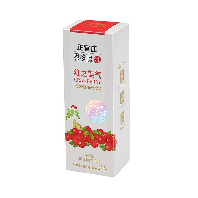正官庄 恩珍源 红参蔓越莓饮品10g*10包（含胶原蛋白）  共同