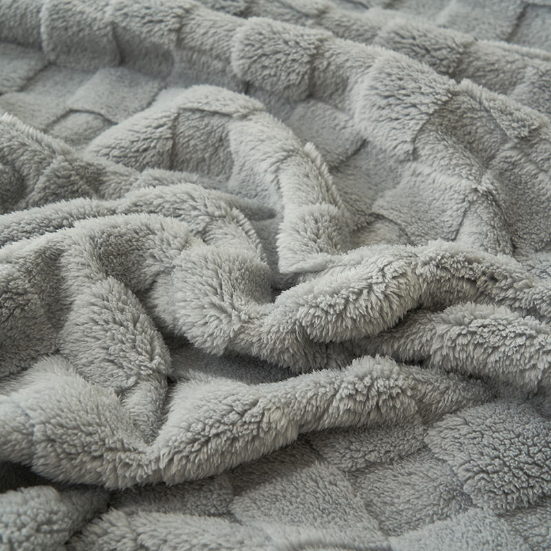 窝美居A类加厚塔芙绒华芙绒毛毯空调毯200*230cm·灰色