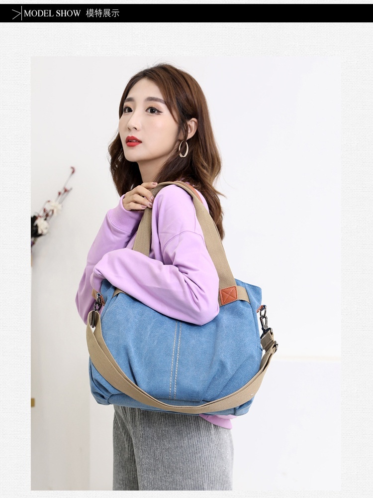 KVKY复古轻便耐用帆布包1951·咖啡色