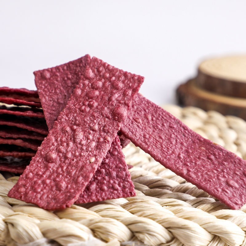 【百汇严选非油炸无蔗糖】250g*4盒原味沙炒紫薯脆片干