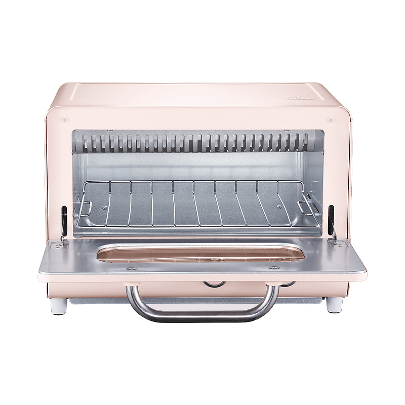 美的（Midea）家用小烤箱 双石英管匀热  多功能烧烤 PT12A0·粉色