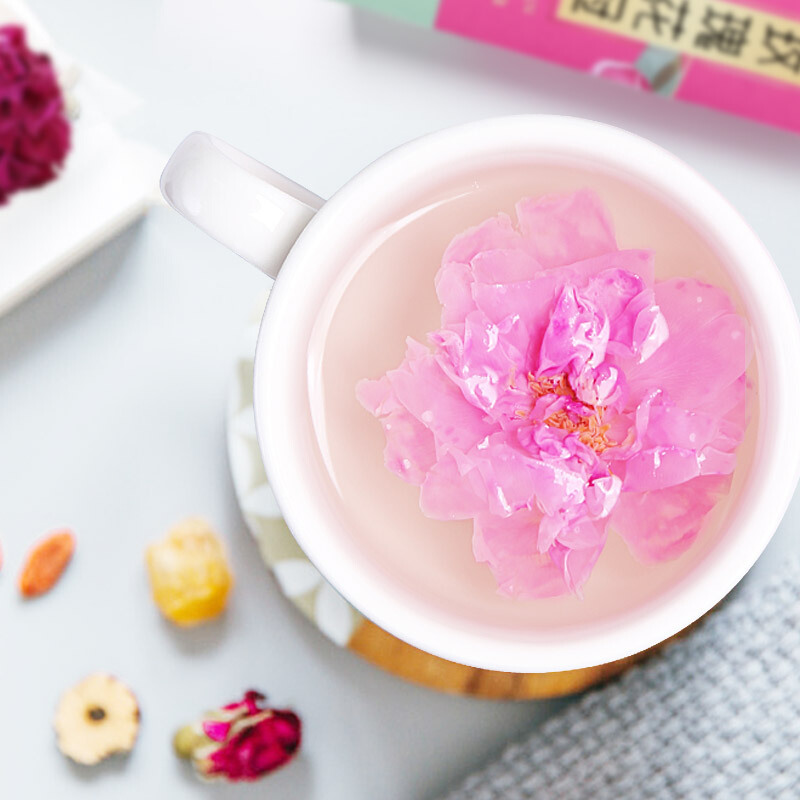 紫金玫瑰 平阴玫瑰花冠 玫瑰花果茶饮50g/罐（约100朵） 一朵一杯 花样女人茶