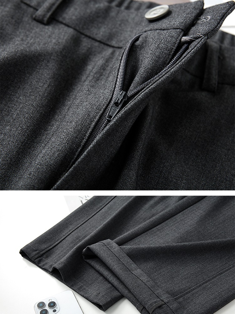 【大牌代工厂出品】和顺圣高级感醋酸天丝西裤26012·灰色