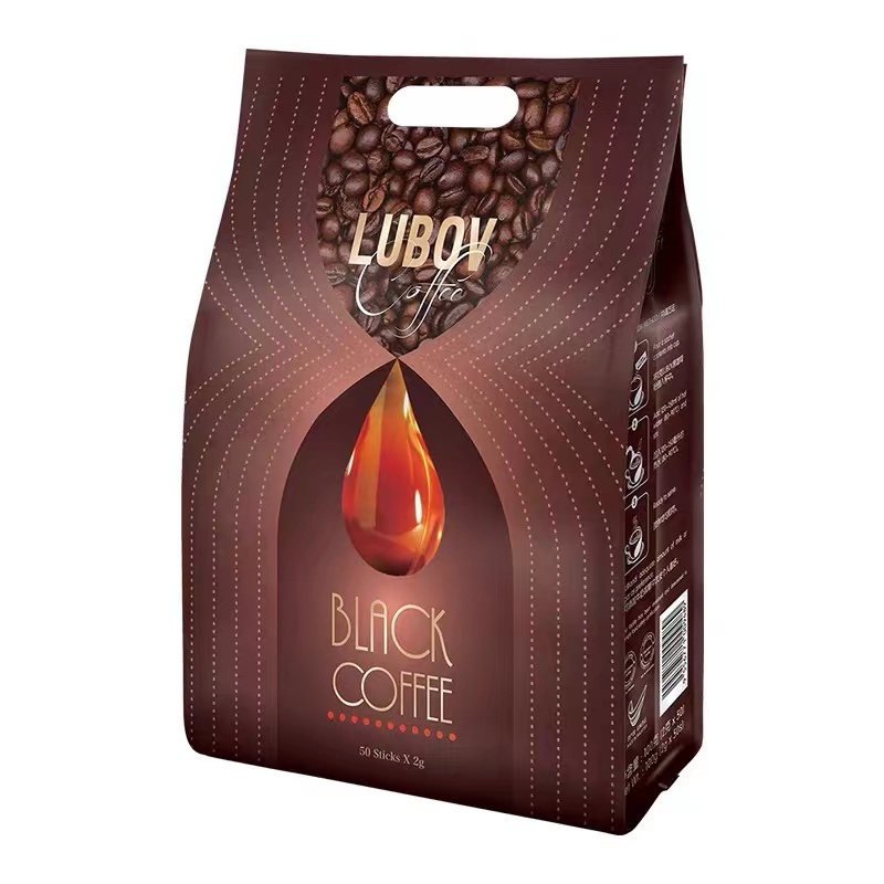 俄罗斯-马来西亚进口黑咖啡100g*2袋【2g*50小包/袋·共2袋】