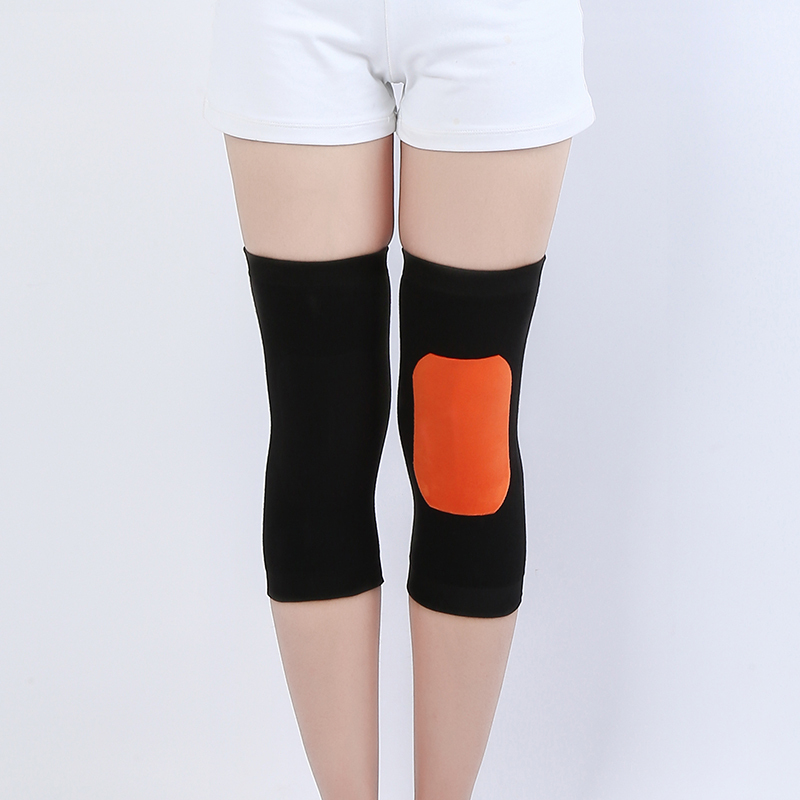 (2对装)羊毛护膝男女同款老寒腿膝盖关节保暖护膝·加绒长款(黑色+肤色)