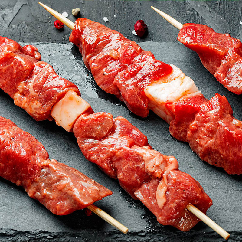 小肥羊秘制牛肉串250g包3包10串包