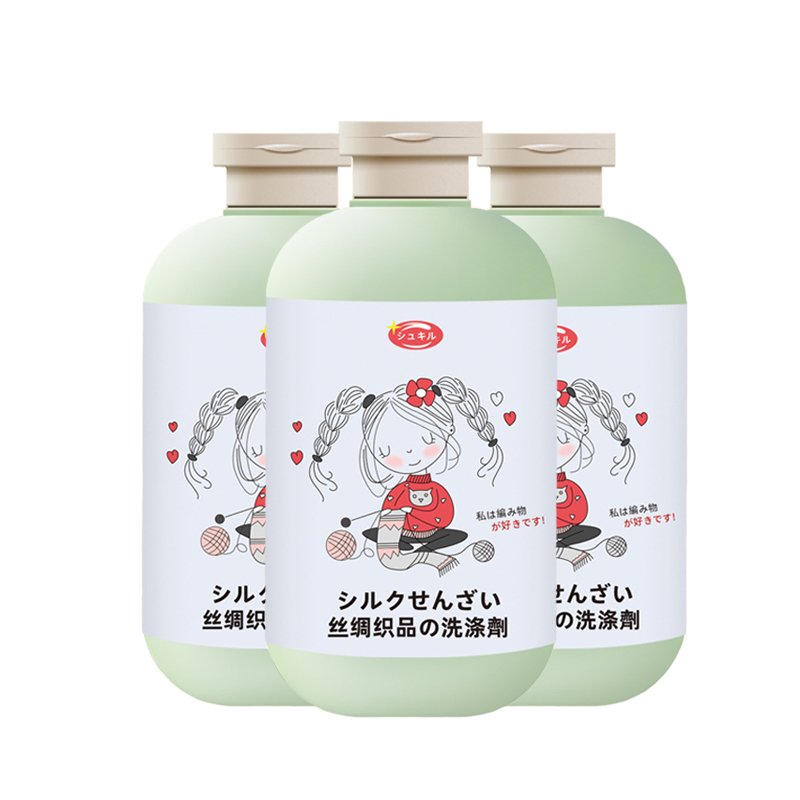 日本施琪尔真丝洗衣液500ml*3瓶