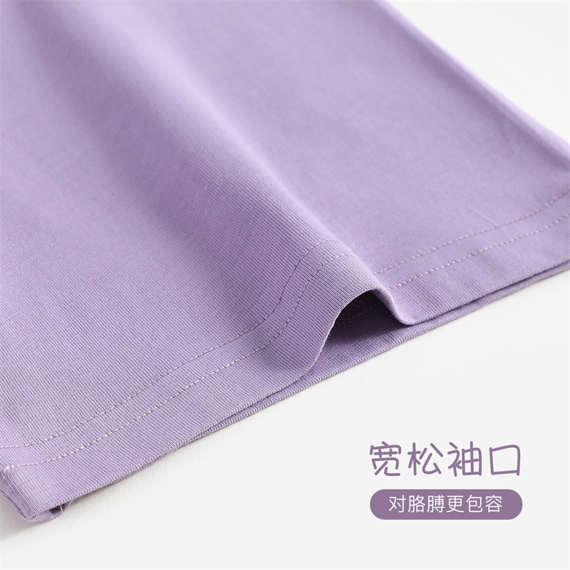 纤丝鸟清仓限定-短袖长裙2条组·深紫