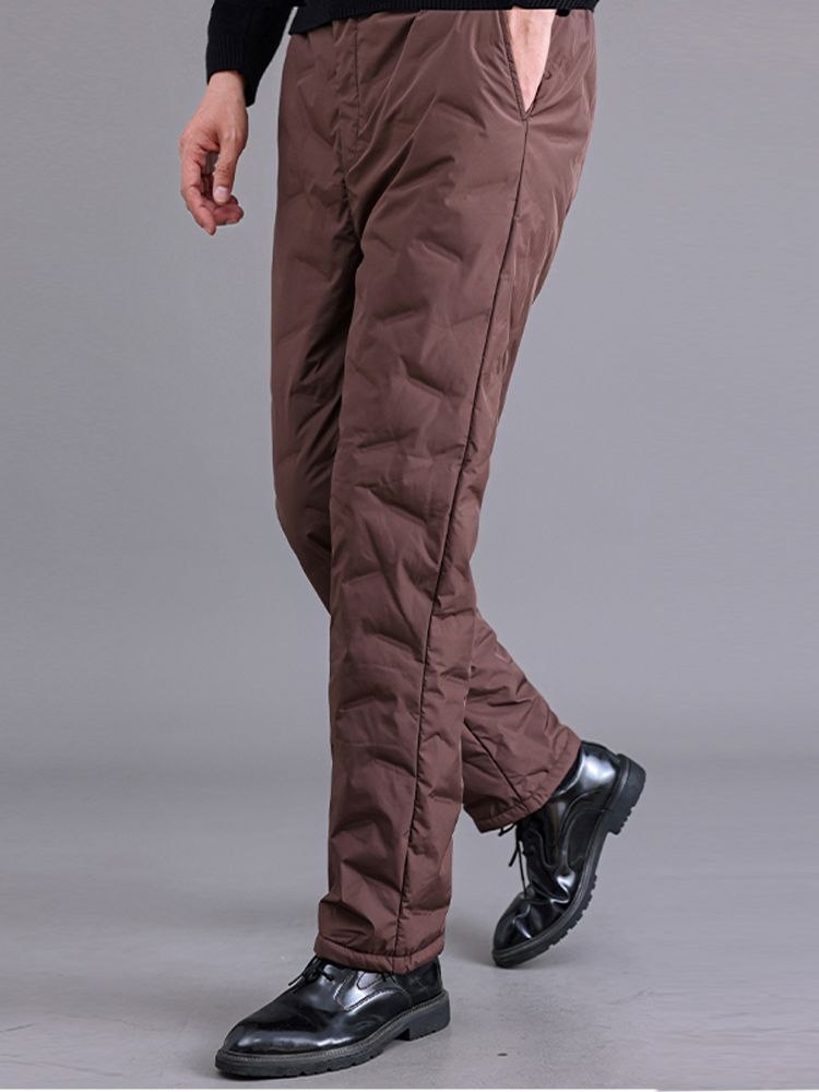 英国JANCYBONY户外防寒保暖直筒鹅绒裤·咖色