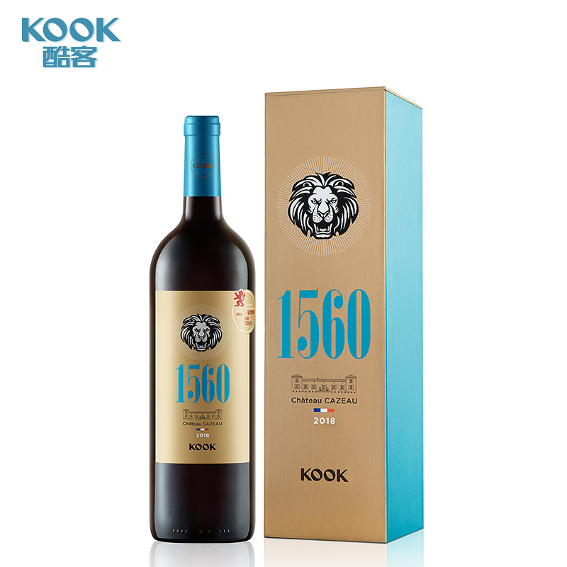 酷客1560干红葡萄酒750ml*2瓶礼盒装