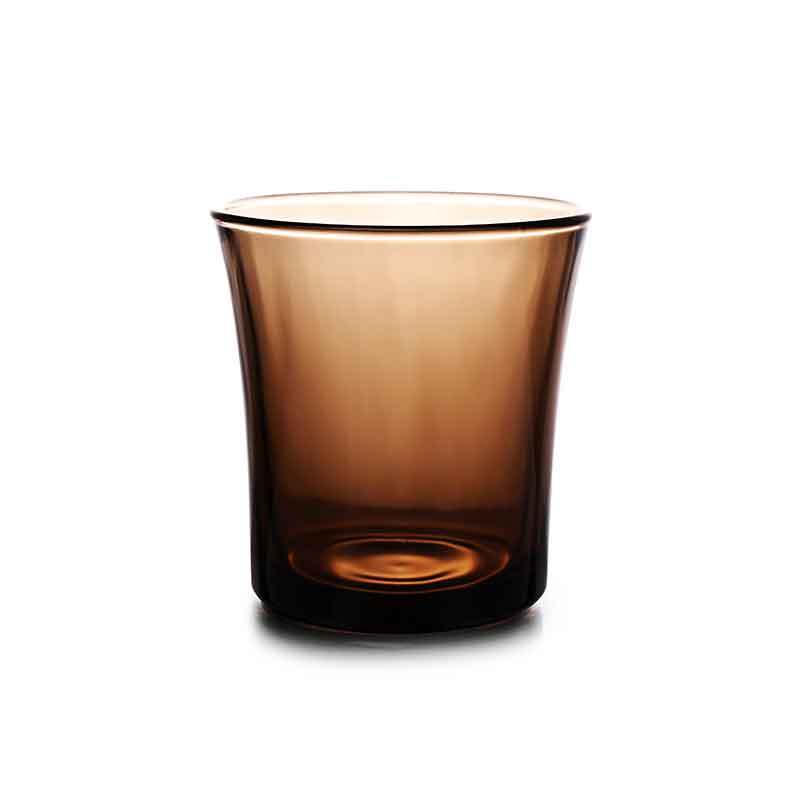 多莱斯（DURALEX）法国进口钢化玻璃简约水杯果汁杯啤酒杯2只装·咖啡色