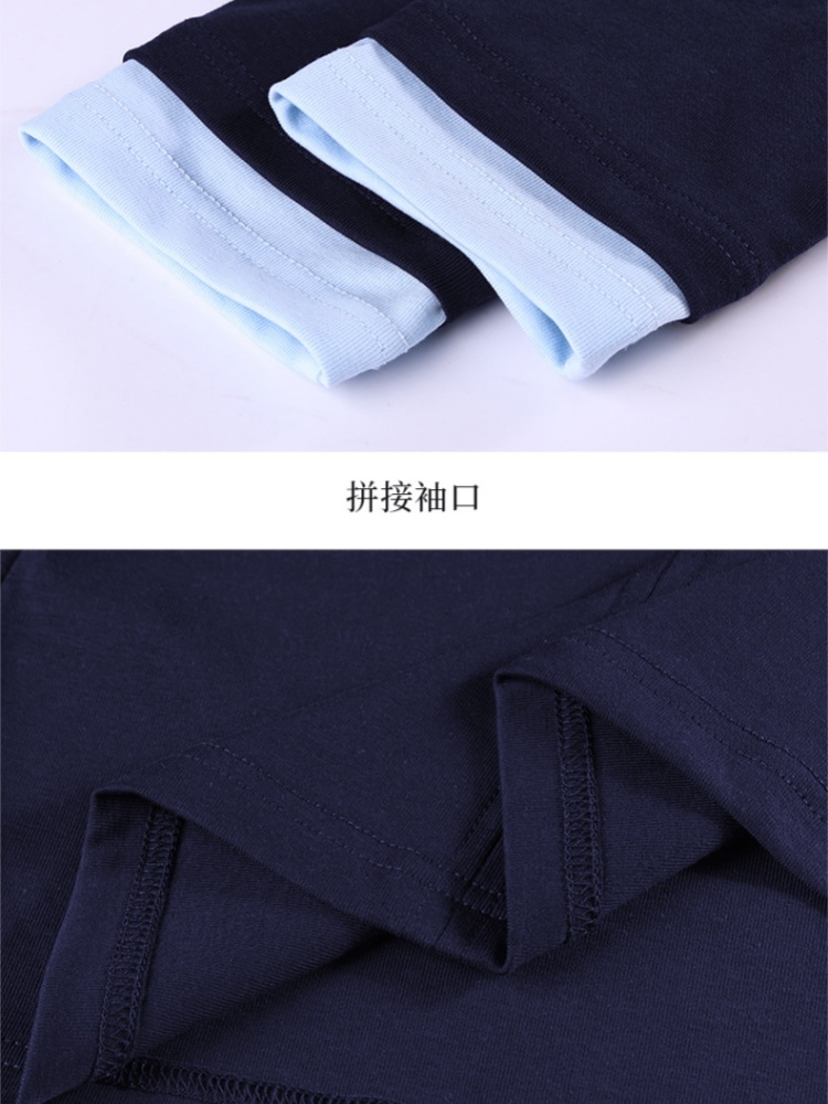 【92精梳棉】轩凌子双层V领T恤XS82610003·深花灰