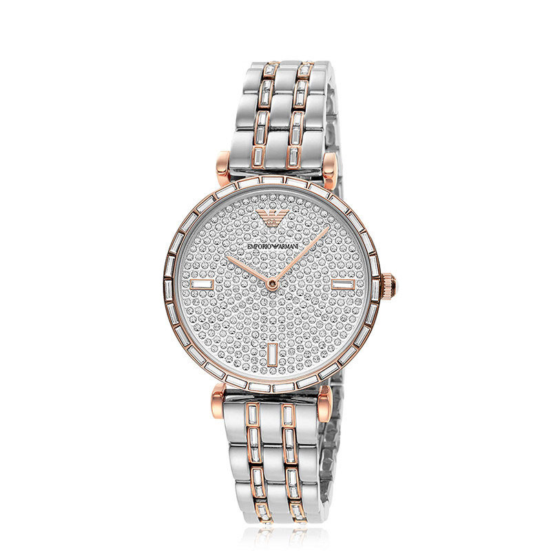 armani阿玛尼满钻满天星手表女时尚新款石英表ar11293