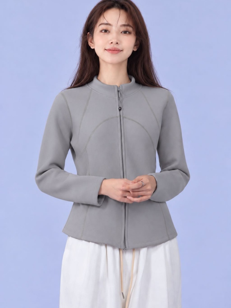 立领锁温衣A691·灰色