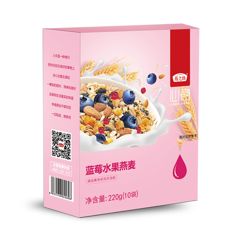 燕之坊蓝莓燕麦禅食伴侣220g*4